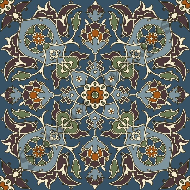 IO006 - Oriental and Islamic Tiles - Reproduction Ceramic or Glass