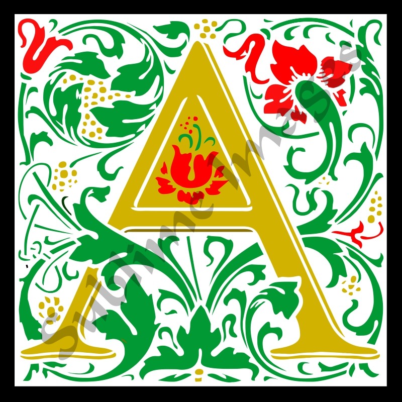 William Morris Letter Tiles William Morris Letter Tiles