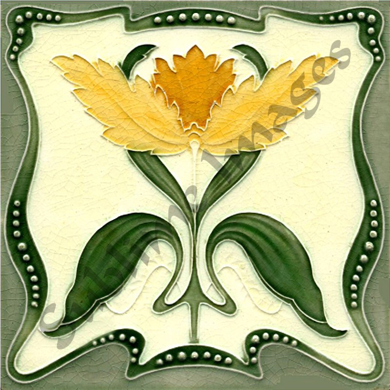 AN085 - Art Nouveau Tiles - Reproduction Ceramic or Glass Tiles