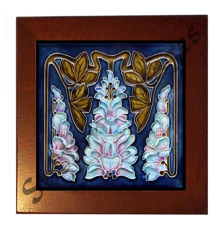 art nouveau tiles meissner ofen tile