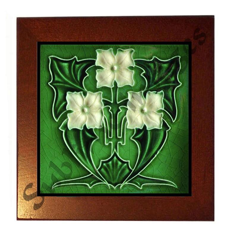 J & G Meakin art nouveau tiles